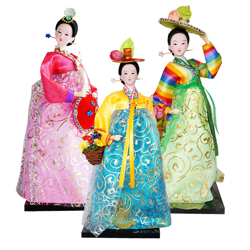 Korean Lifestyle Items - Muñeca nacional coreana de 30 CM,