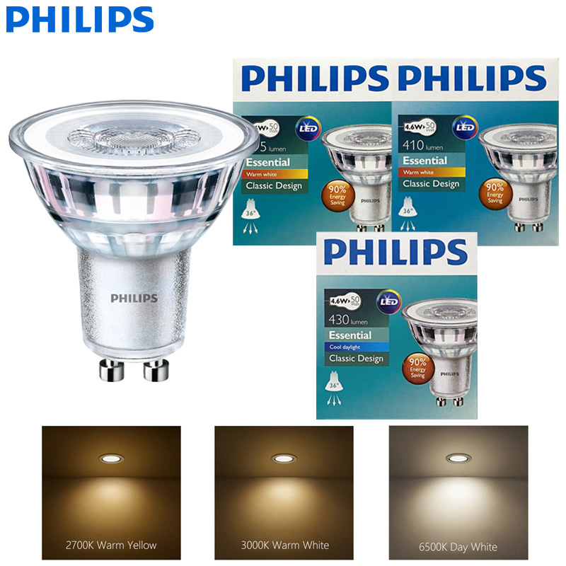 Philips Bulb Led Classic - Luz LED Philips GU10 PAR16 Essential