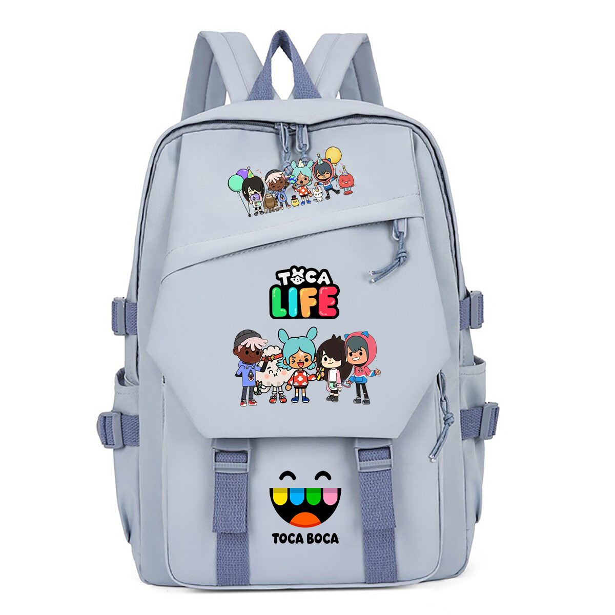 Korean Student Lifestyle - Mochila con estampado Toca Life World,