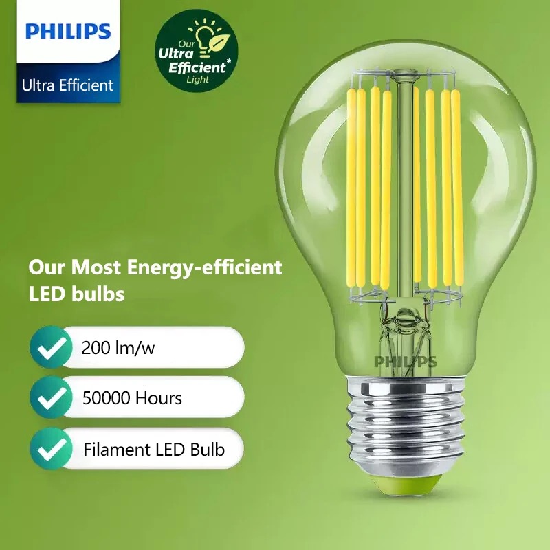 Philips Bulb Led Classic - Philips Bombilla de filamento LED ultraeficiente