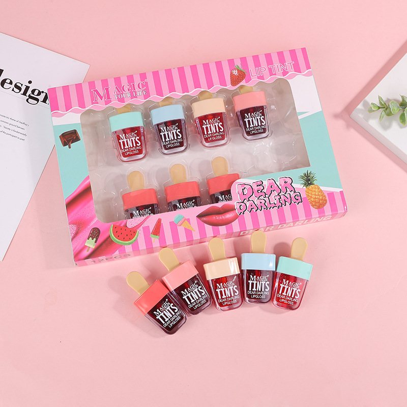Lip Tint Korean - 12 Uds. De tinte de labios
