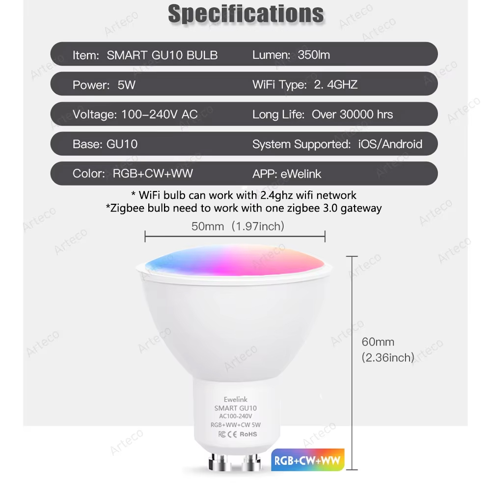 Ewelink GU10 Zigbee bombillas  - Philips Bulb Hue reseña y precio