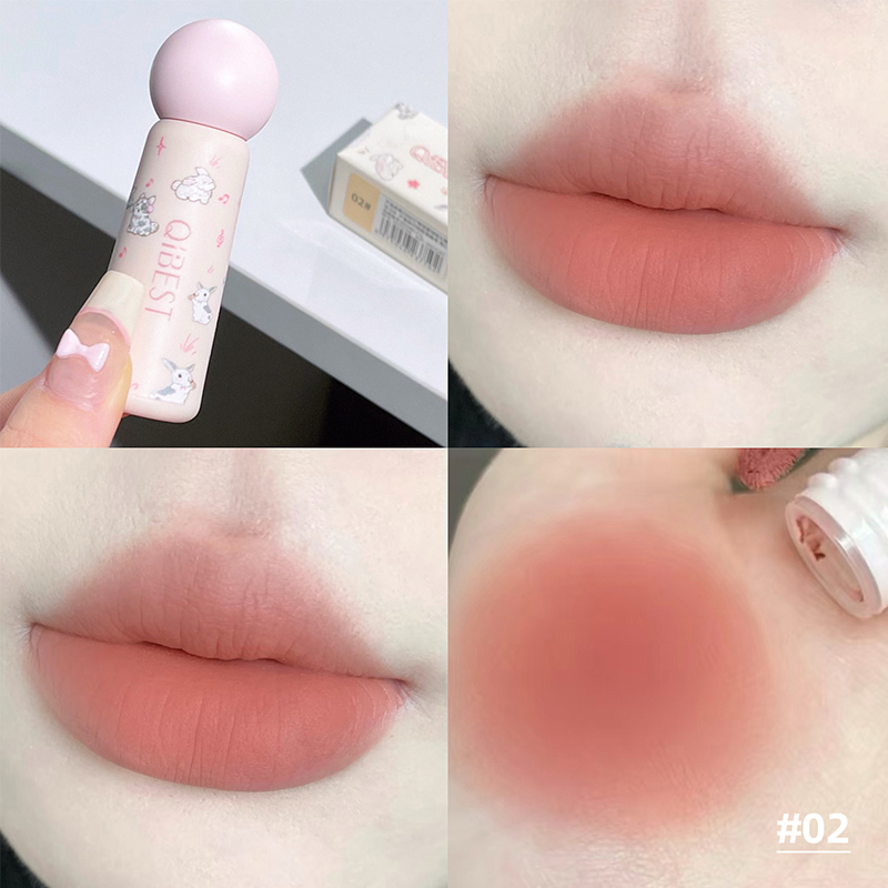 QIBEST-pintalabios líquido ant - Lip Tint Korean reseña y precio