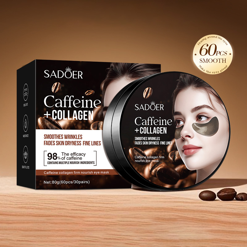 60 uds SADOER caféína cristal  - Sheet Mask Collagen reseña y precio