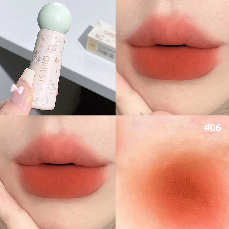 QIBEST lindo terciopelo mate l - Lip Tint Korean reseña y precio