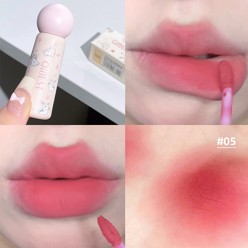 QIBEST lindo terciopelo mate l - Lip Tint Korean reseña y precio
