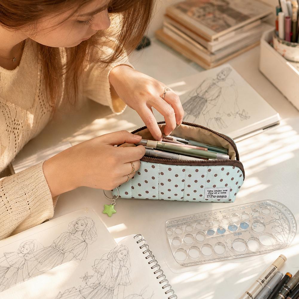 Estuche para bolígrafos de gra - Korean Student Lifestyle reseña y precio