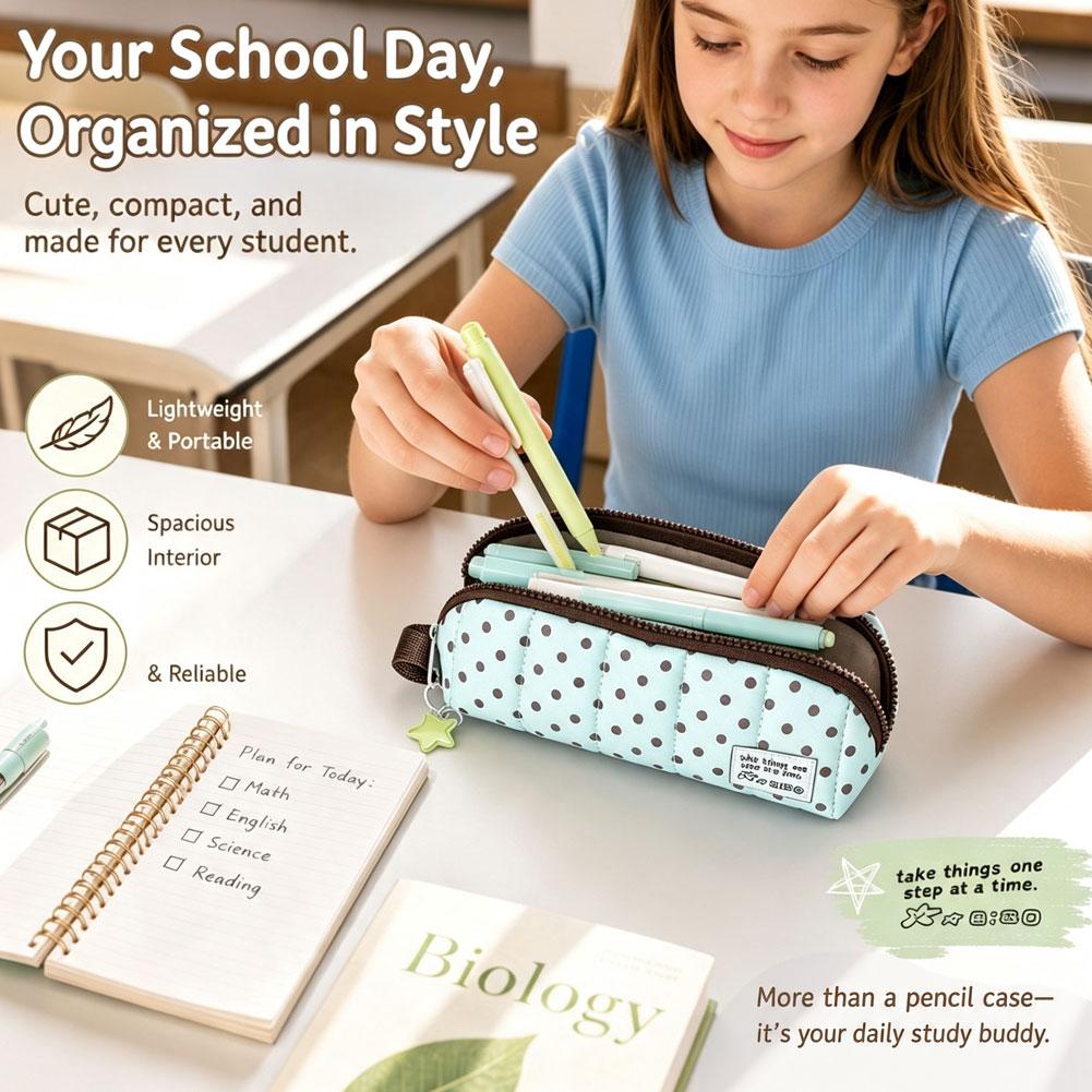 Estuche para bolígrafos de gra - Korean Student Lifestyle reseña y precio